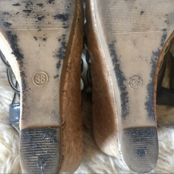 LA Donna Moda Wedge Sandal EUC Sz 8 - Picture 4 of 6